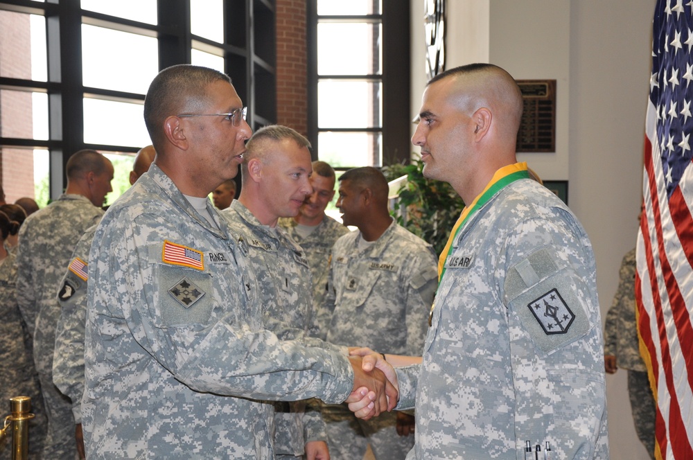 463rd 1st Sgt. Receives Marechaussee Award