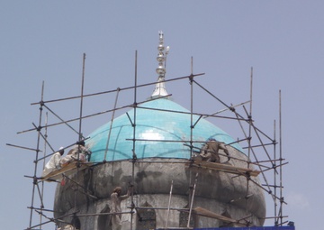 Holy shrine renovation project brings Afghan district back to life