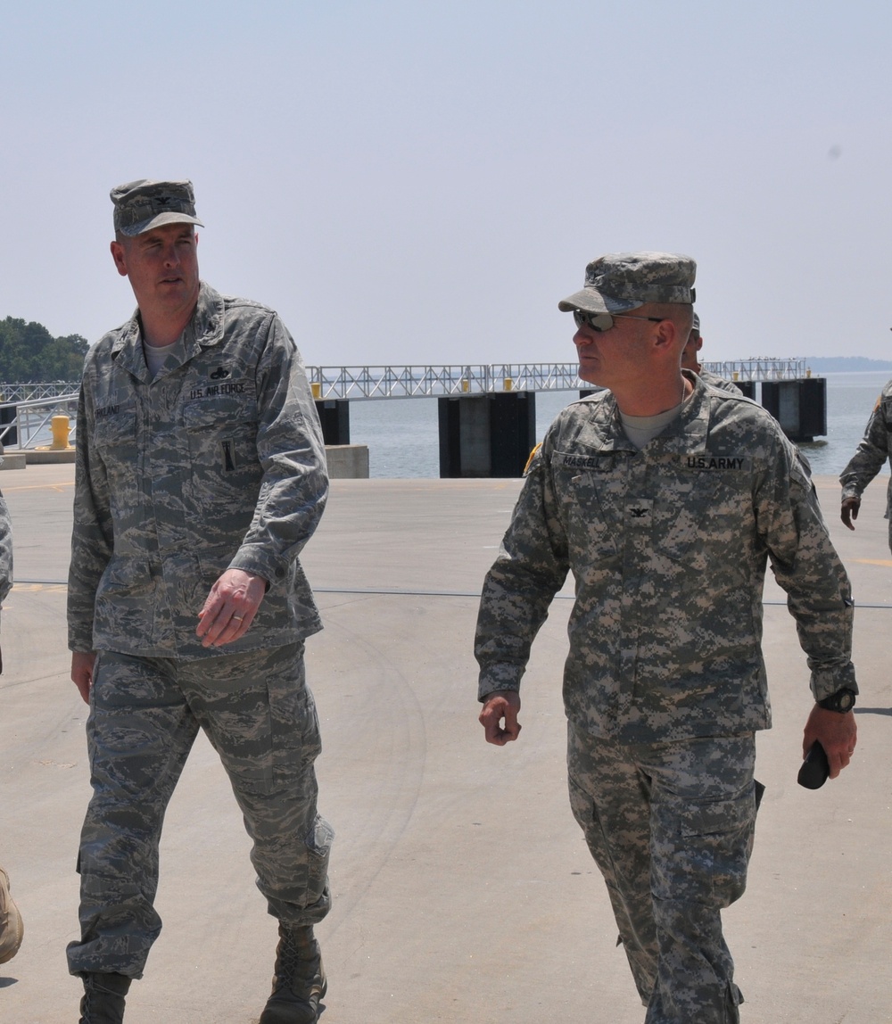 Joint Base Langley-Eustis Command Team Visits Third Port, Fort Eustis, Va. July 6th.