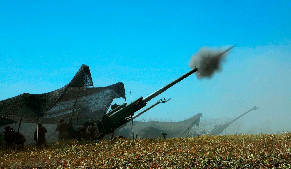 Marines From Okinawa Conduct Artillery Training in Yausubetsu