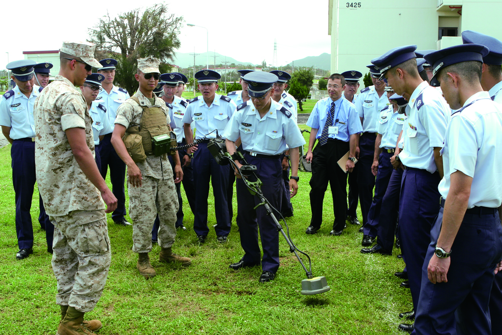 Marines From Okinawa Showcase Equipment to Japanese Officer Candidates