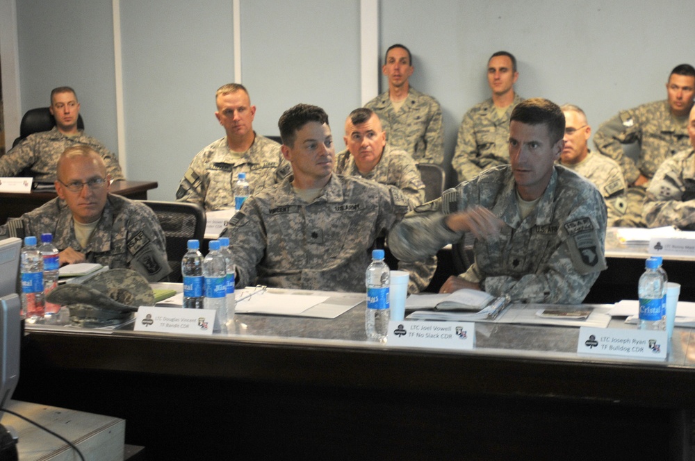 TF Bastogne Holds Commanders