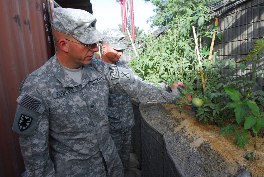 South Carolina Soldiers Try Their Hand at Gardening in Afghanistan