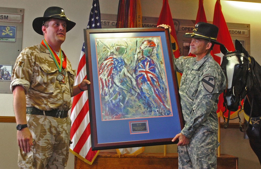 British officer makes the grade in the Cav.