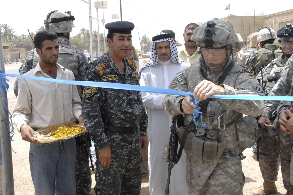 Street Light Ribbon Cutting