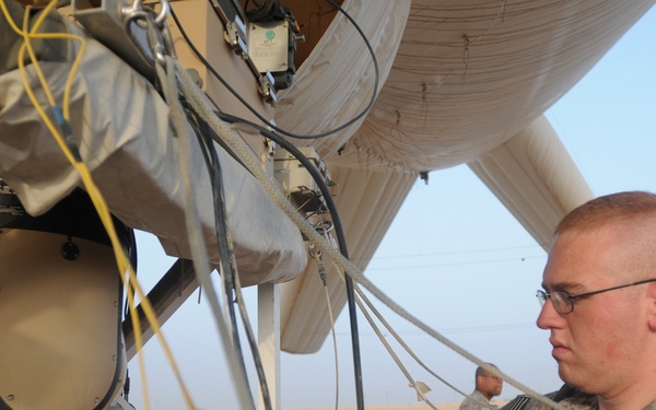 278th ACR uses blimp to help with base defense