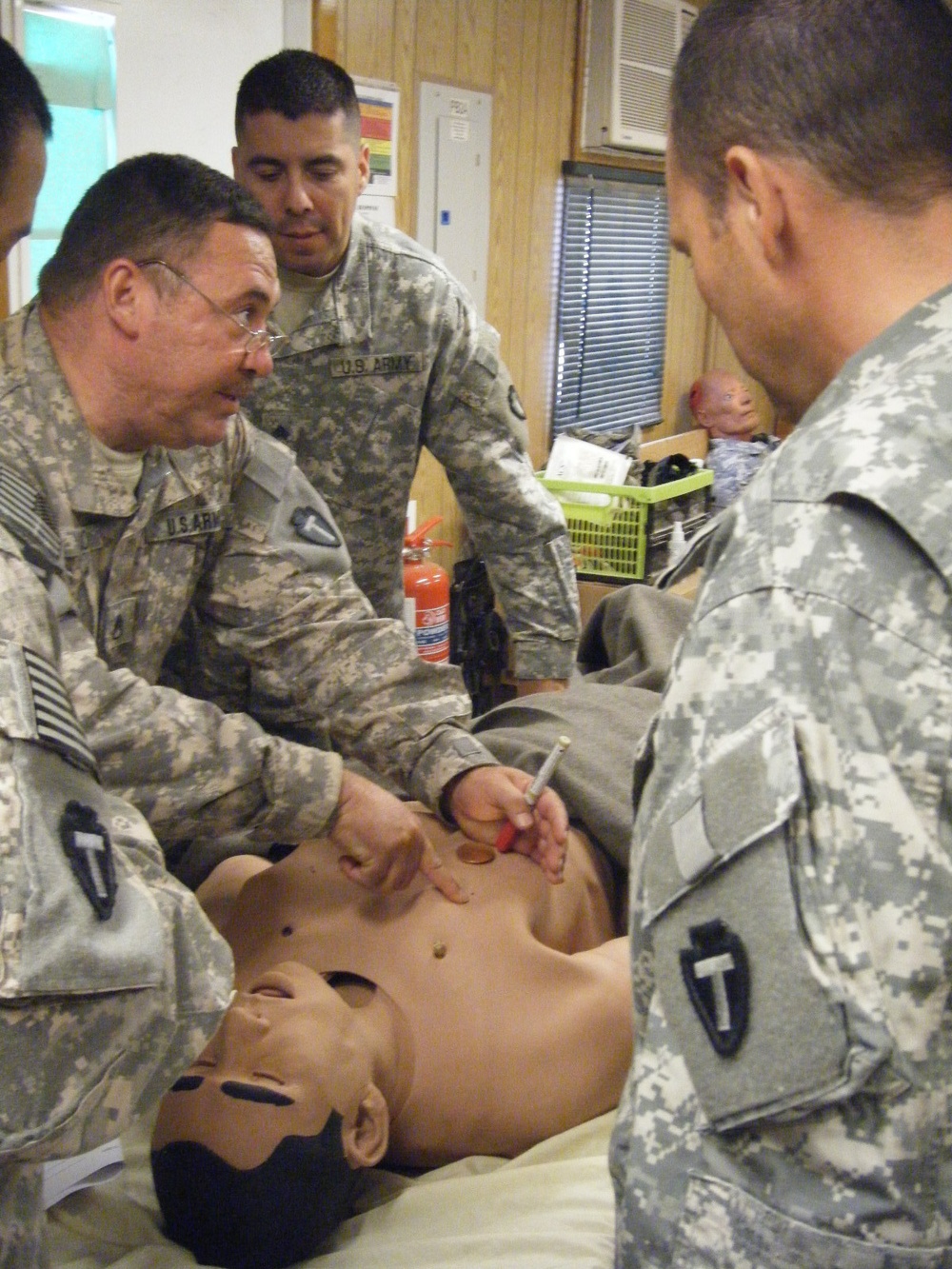 First aid training continues for infantry Soldiers, even during redeployment