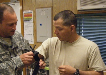 First aid training continues for infantry Soldiers, even during redeployment