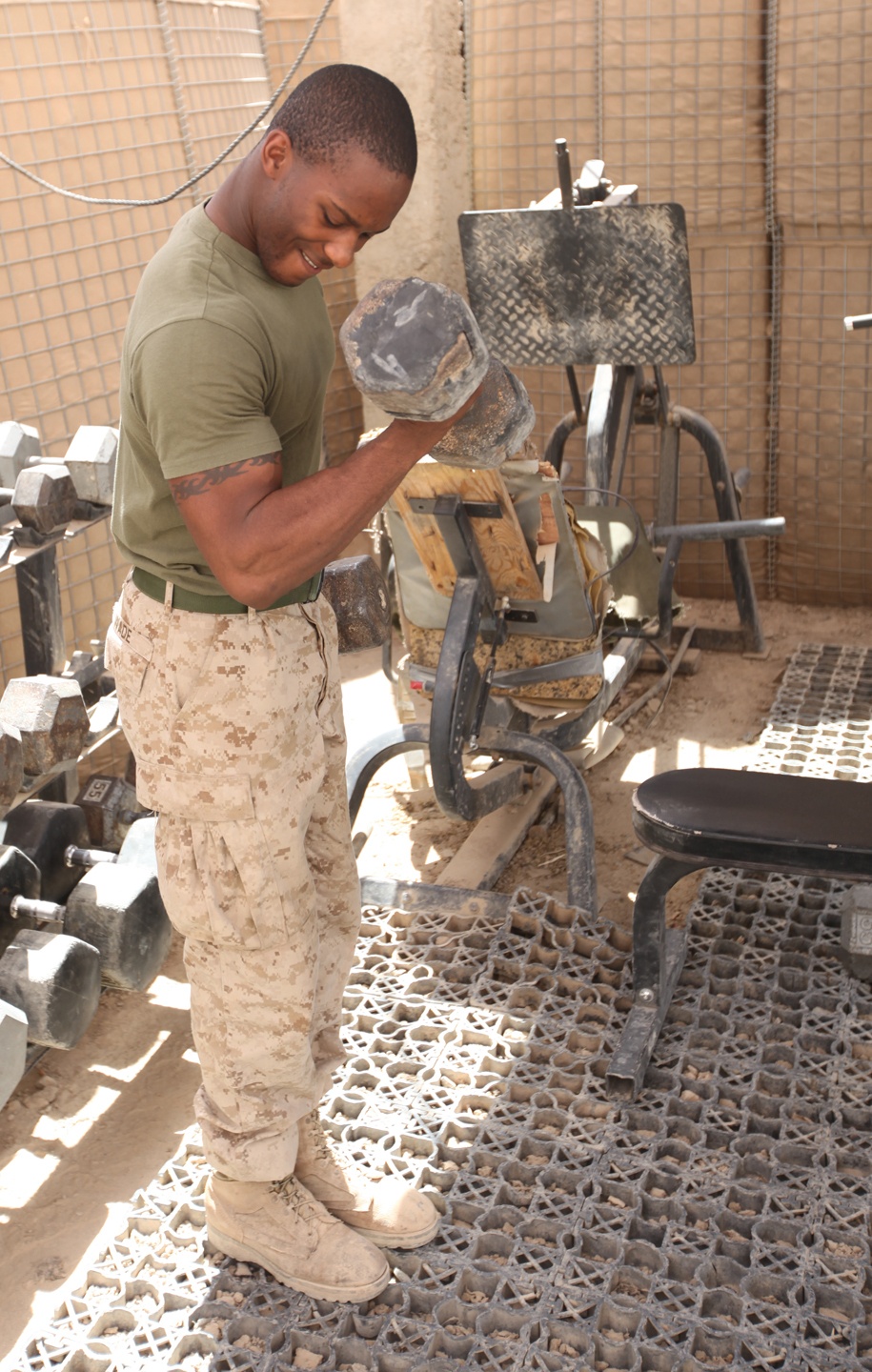 Taking the edge off by pumping iron