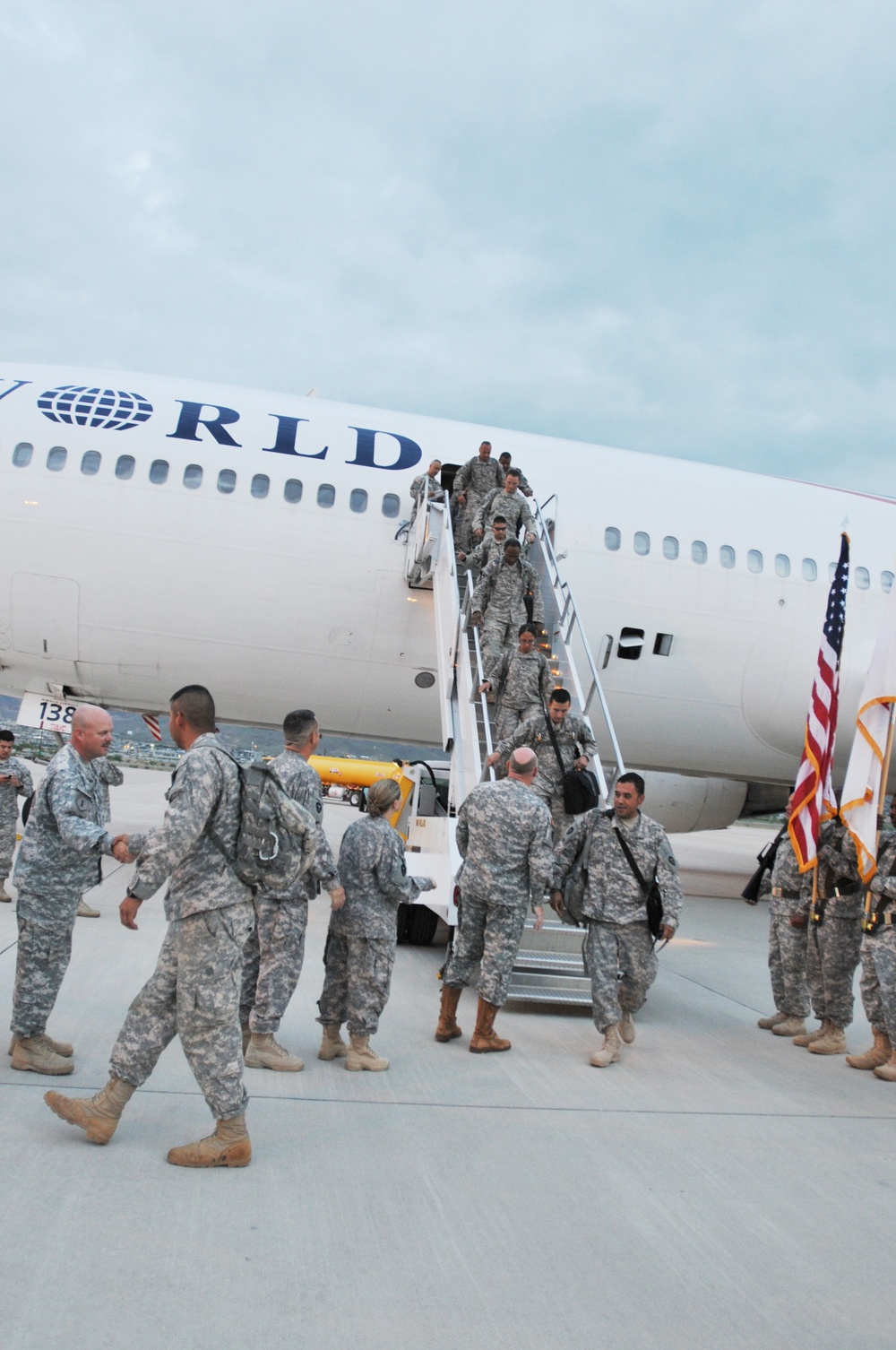 Echo Company 536th Arrive in Fort Bliss after Iraq Deployment