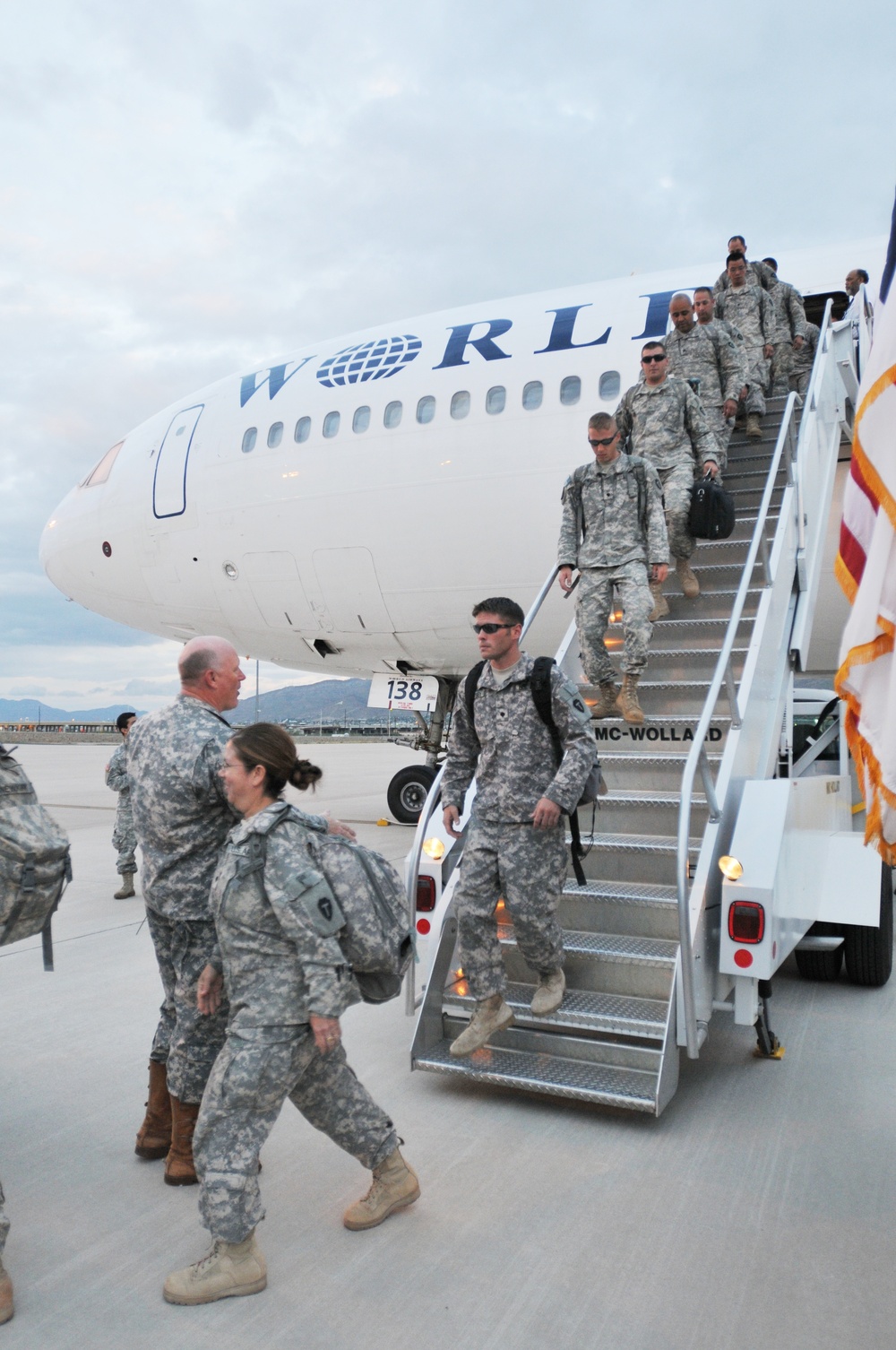 Echo Company 536th Arrive in Fort Bliss after Iraq Deployment