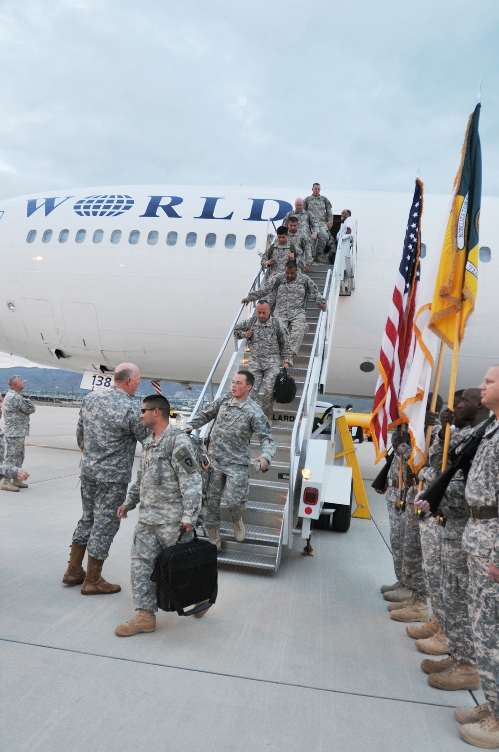 Echo Company 536th Arrive in Fort Bliss after Iraq Deployment