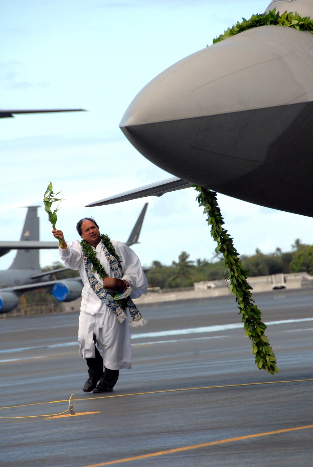 The Hawaii Air National Guard's 154th Wing Welcomed the First of Its New Inventory of F-22's Here Today During a Ceremony at 9 A.m.