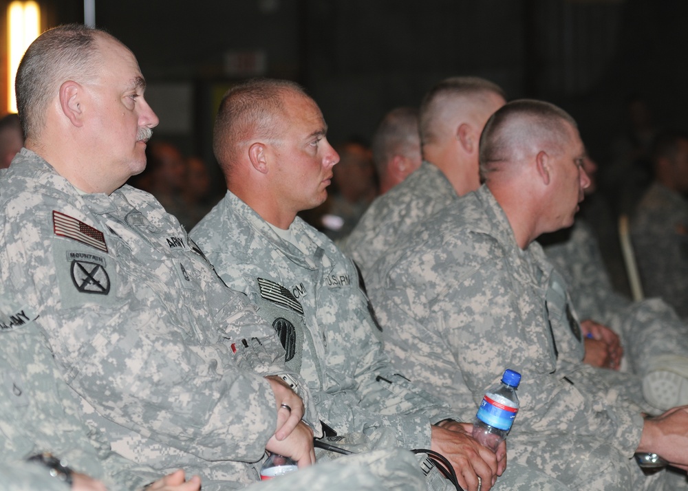 Sergeant Major of the Army visits Soldiers in Kabul Base Cluster