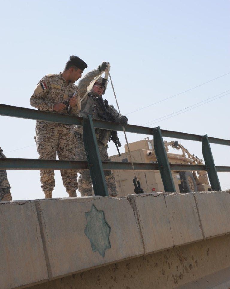 US and Iraqi soldiers partner to provide safer routes, boost economic potential