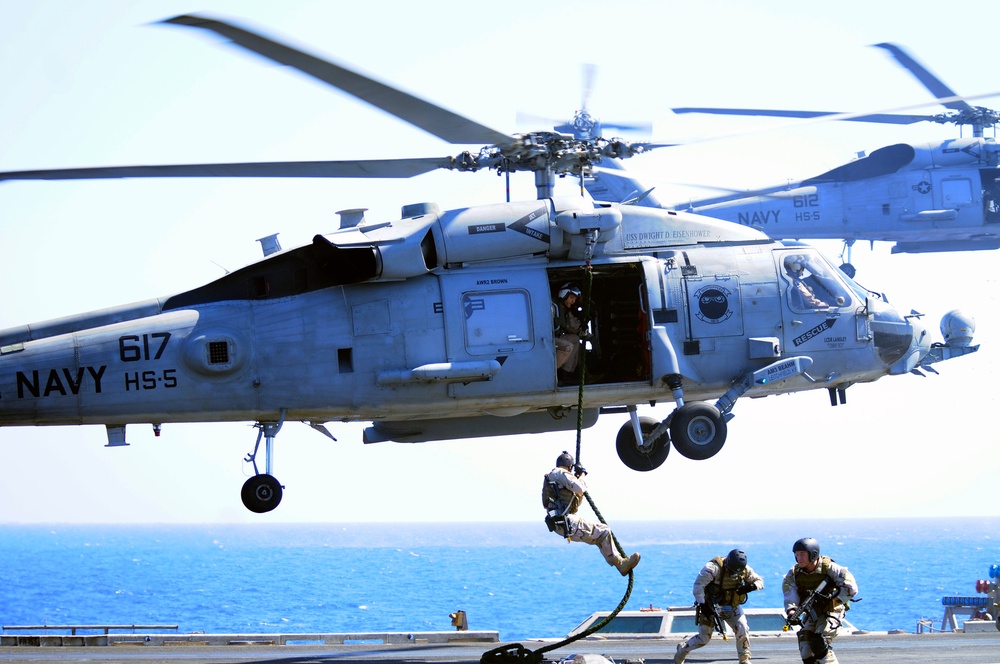 USS Dwight D. Eisenhower action