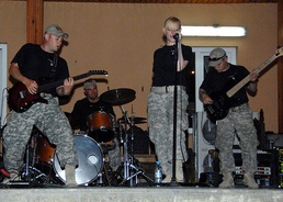 Army Rock Band Plays for ISAF Troops
