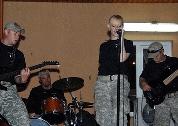 Army Rock Band Plays for ISAF Troops