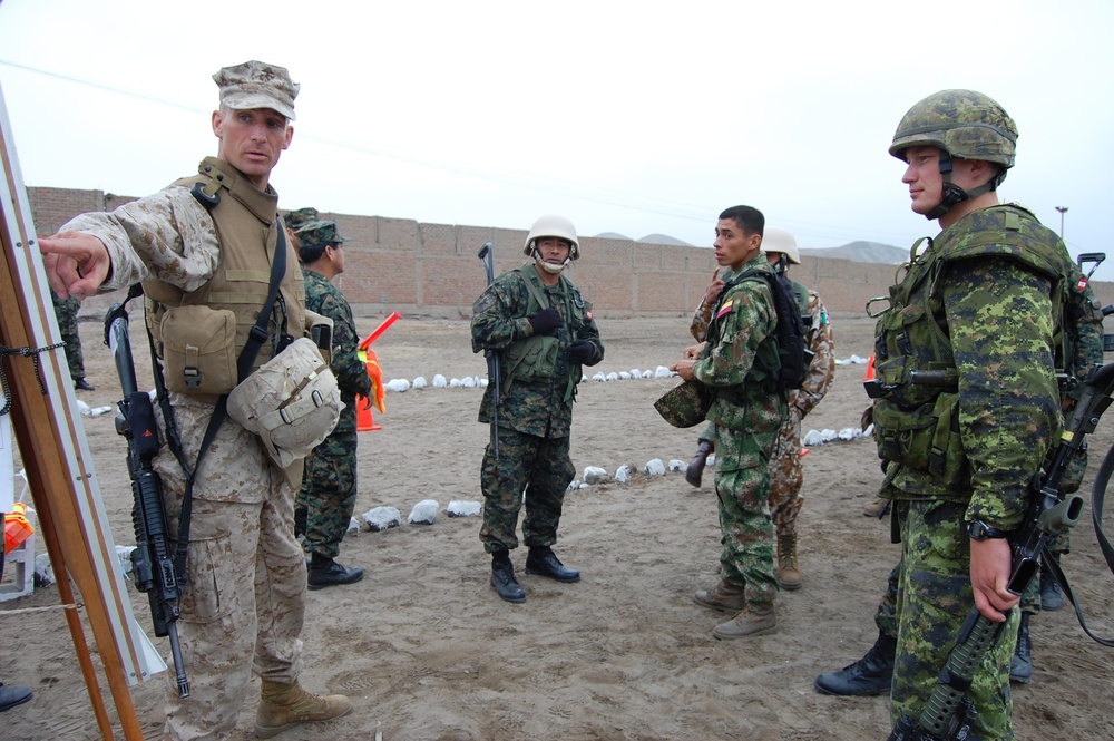 Marine reserves develop skills with foreign nations in Peru