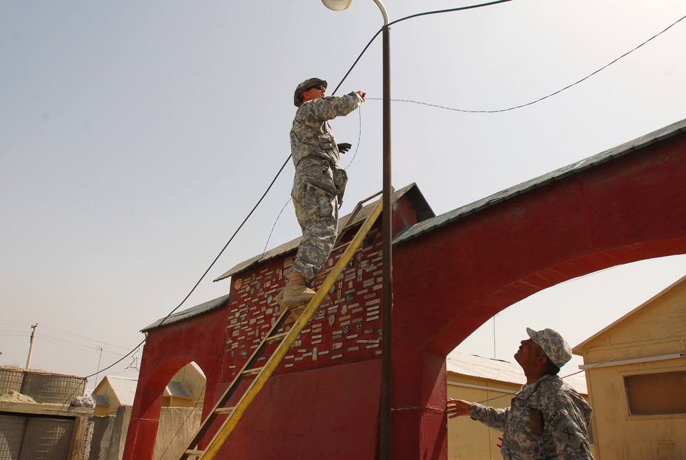 South Carolina Soldier Keeping the Lines Up at Camp Phoenix