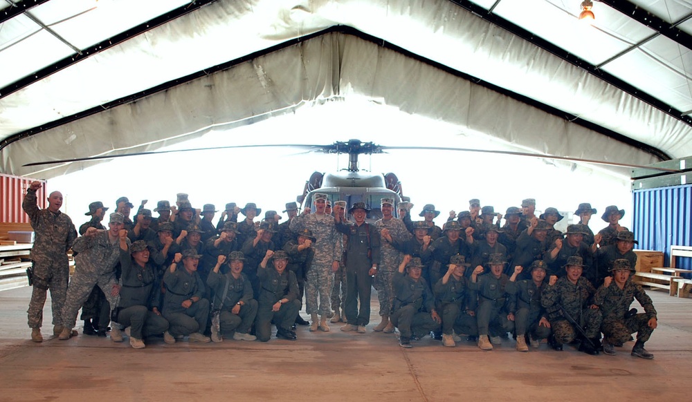 Korean Task Force Dons Marne Combat Patch