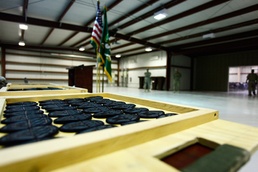 105th Military Police Battalion Holds its Combat Patch Ceremony at Camp Cropper, Iraq