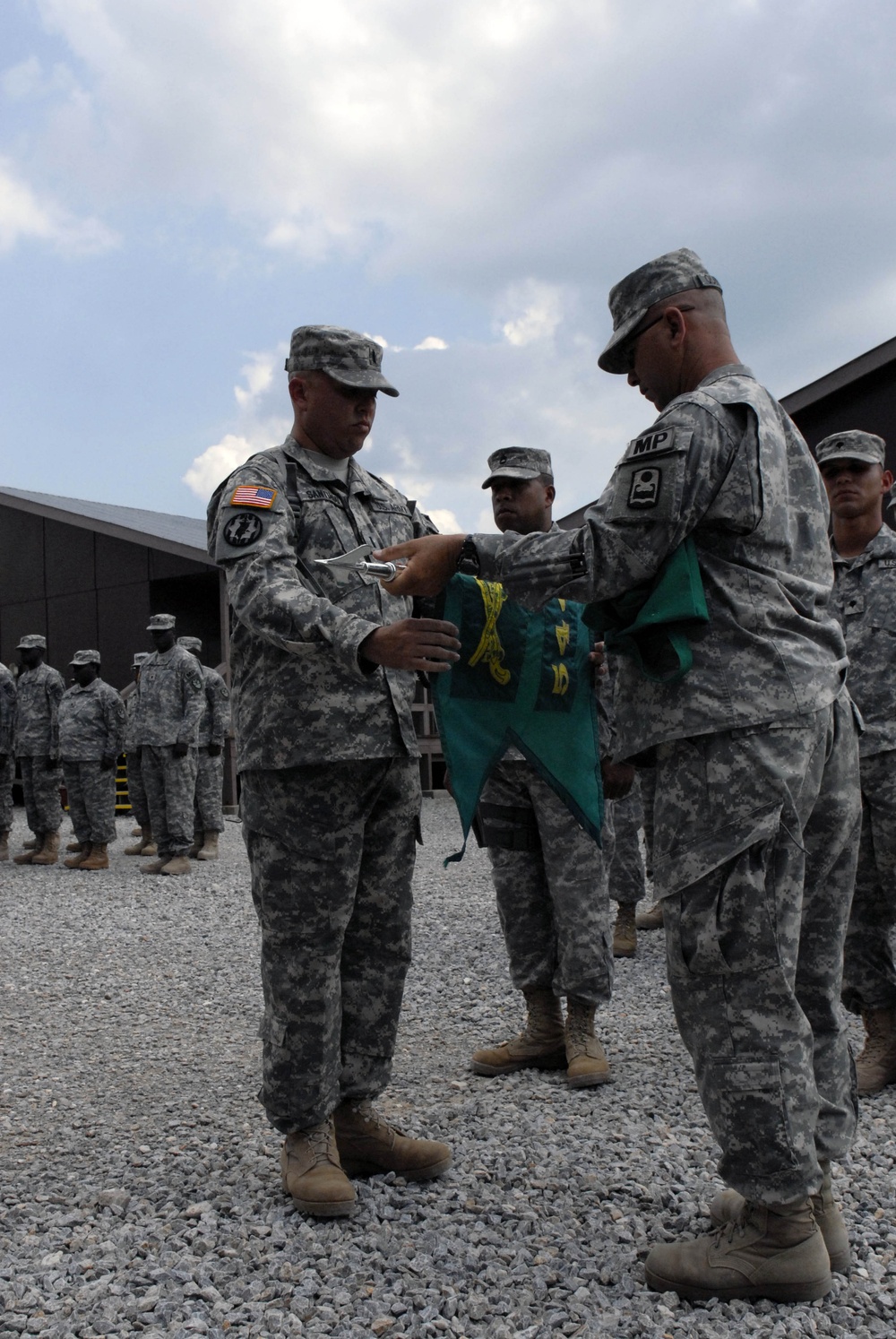 Military Police hand over duties at Camp Bondsteel