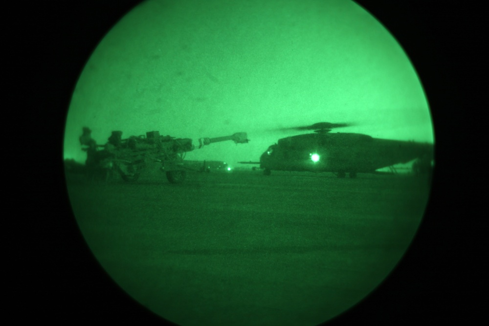 Marines Air-lift Howitzers, Humvee to Kajaki Dam
