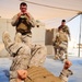 Marines From 215th Corps Partner Team Conduct Landing Zone Drill for Marine Corps Martial Arts Belt Advancement