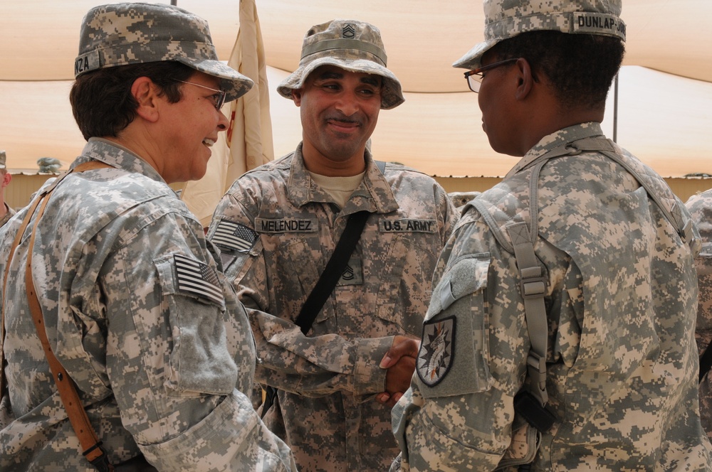 Sustainment Brigade Gives Combat Action Badges and Bronze Star Medals to Departing Soldiers
