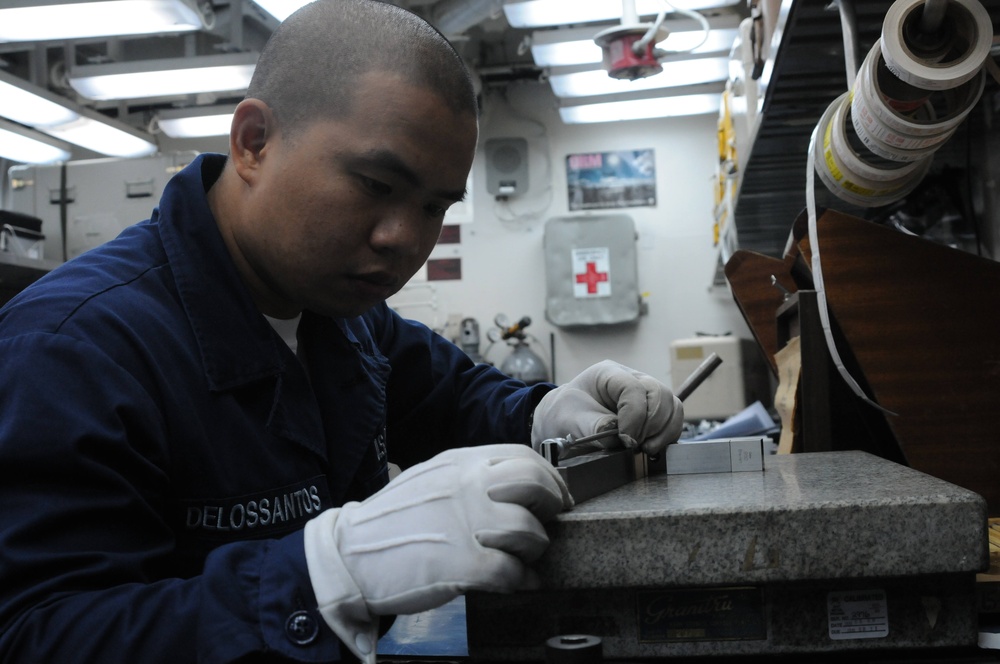 Sailors conduct daily operations on USS WASP