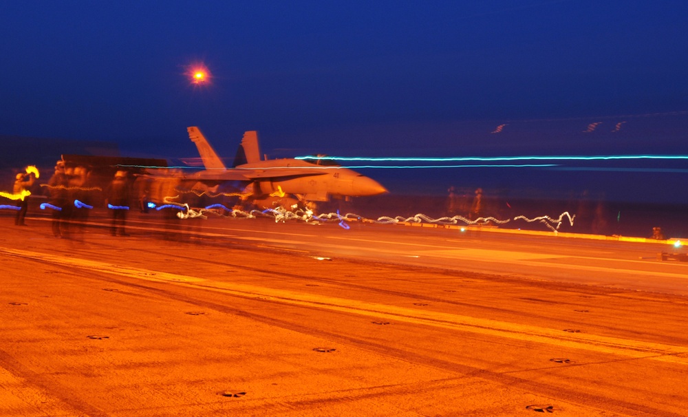 USS George H.W. Bush action