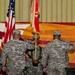 166th Regional Support Group cases their colors