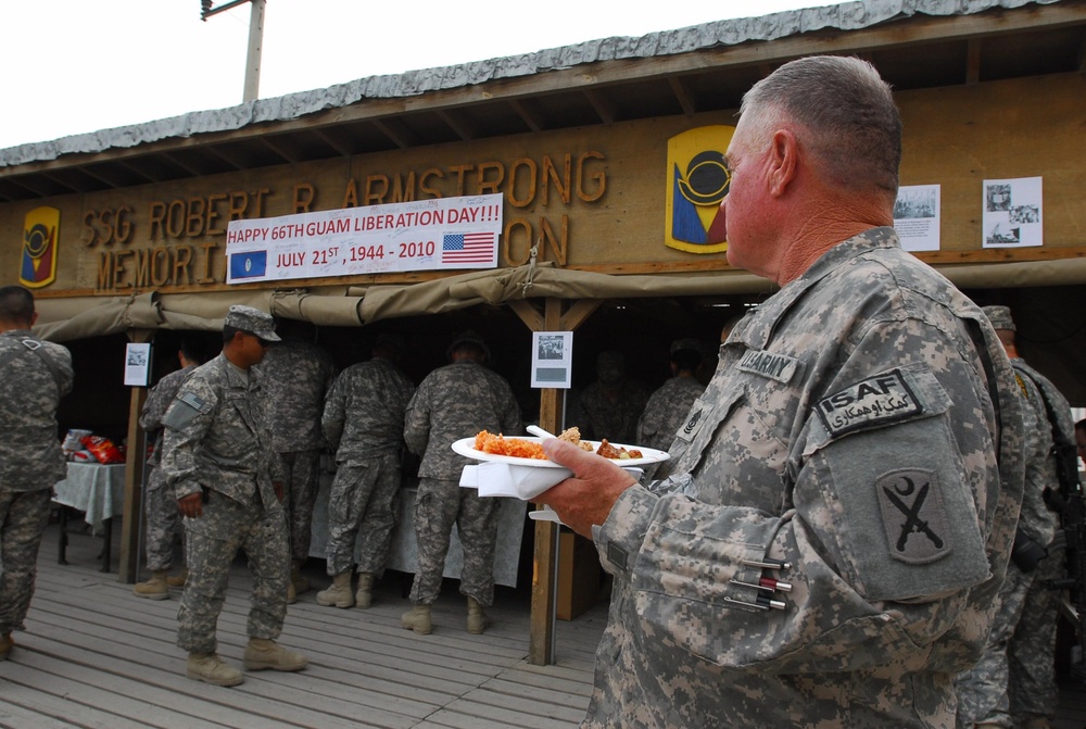SC First Sergeant Enjoys Guam Liberation Celebration While Serving in Afghanistan