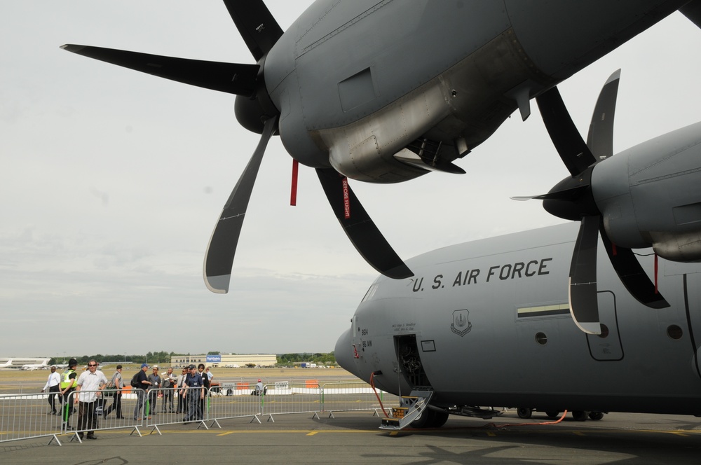 Air Force C-130J's  Herculean Efforts Strengthen Relationships at Farnborough International Air Show