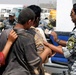Artillerymen, policemen find thankful crowd during aid mission