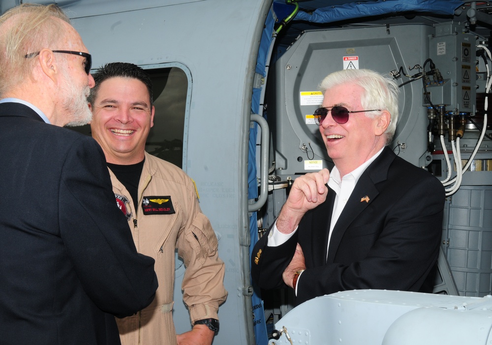 Senator Dodd Tours Farnborough's U.S. Assets