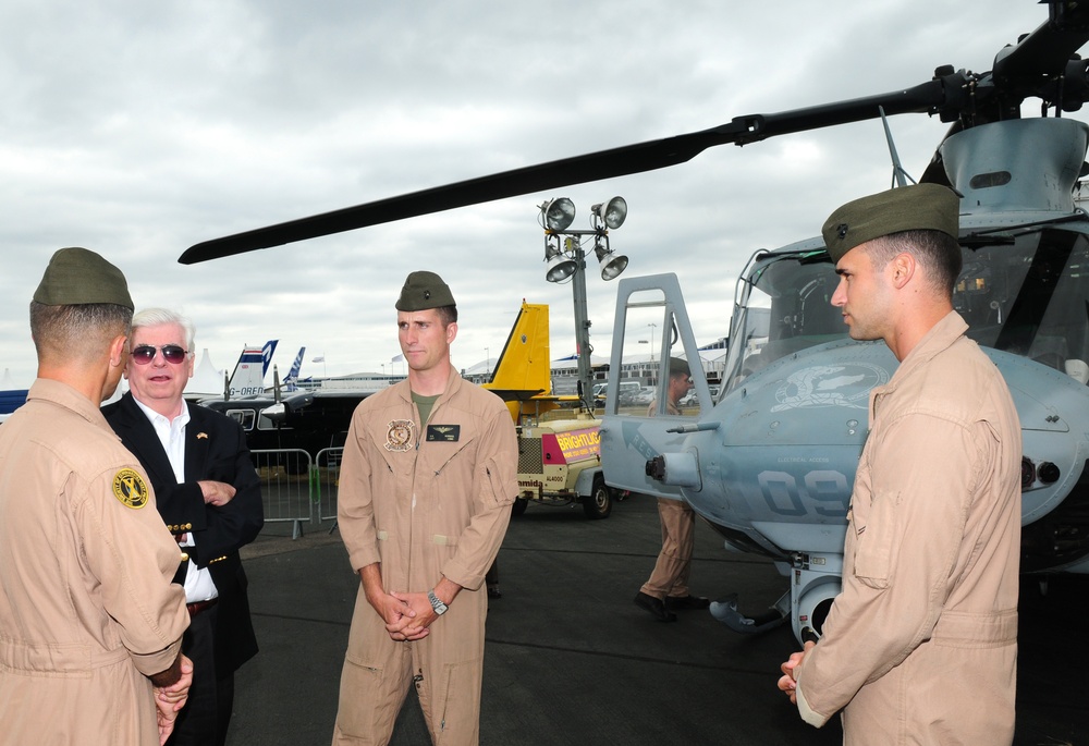 Senator Dodd Tours Farnborough's U.S. Assets