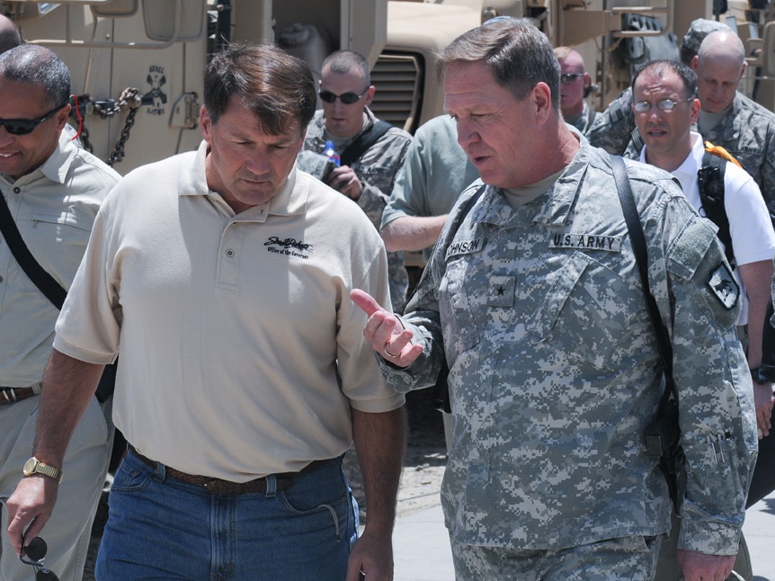 Gov. Rounds Visits National Guard Soldiers in Afghanistan