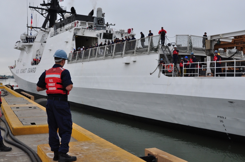 Coast Guard Cutter Waesche Returns From Patrol