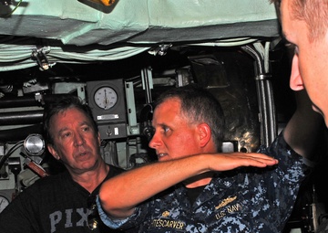 Tim Allen Takes a Tour of Ships Aboard NAVSTA Norfolk