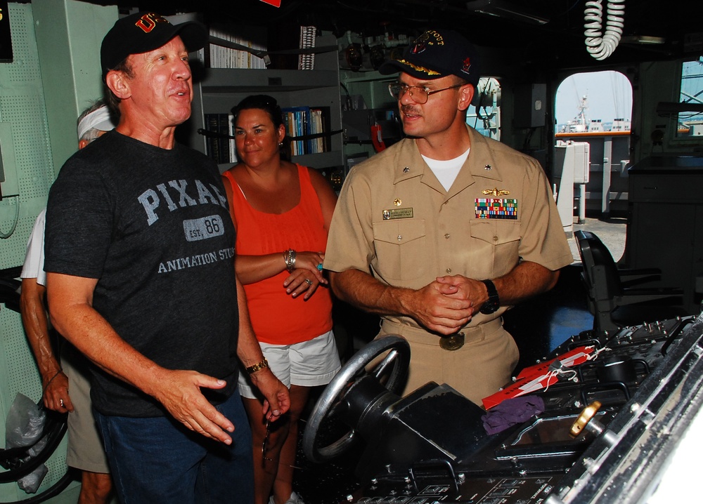 DVIDS - News - Tim Allen takes a tour of ships aboard NAVSTA Norfolk