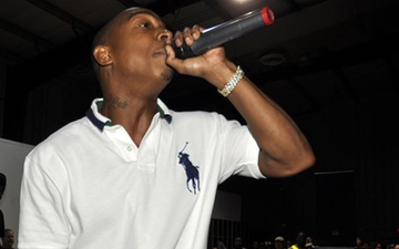 Hip Hop artist Ja Rule performs at Camp Liberty Field House