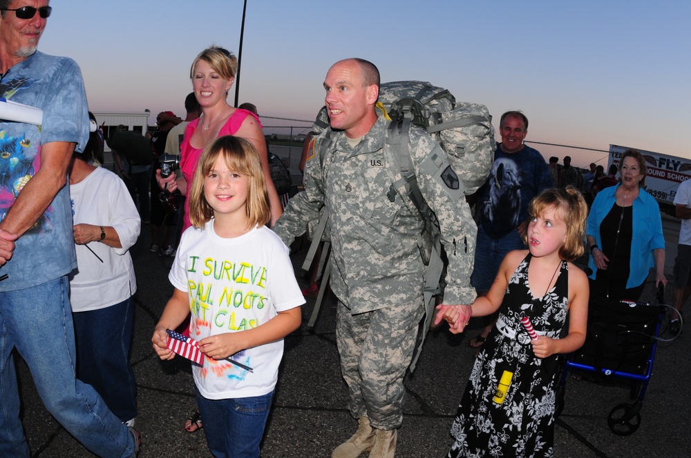 Another Wave of N.D. National Guard Soldiers Return to Fargo, N.D.