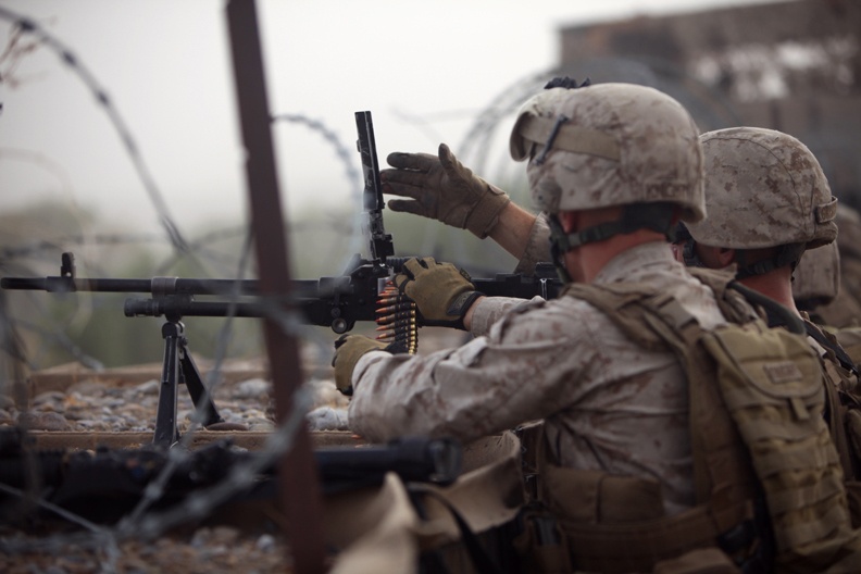 Headquarters Marines Ward Off Enemy Attack, Protect Forward Operating Base Jackson