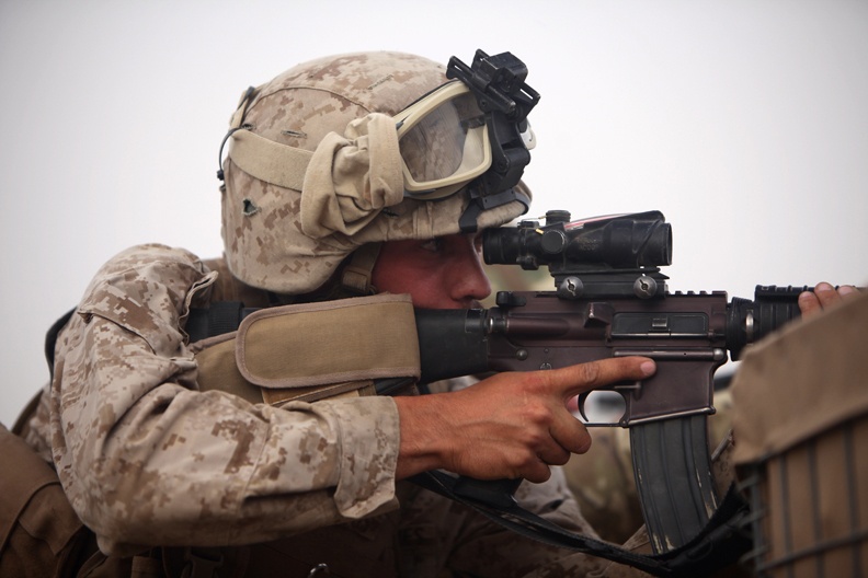 Headquarters Marines Ward Off Enemy Attack, Protect Forward Operating Base Jackson