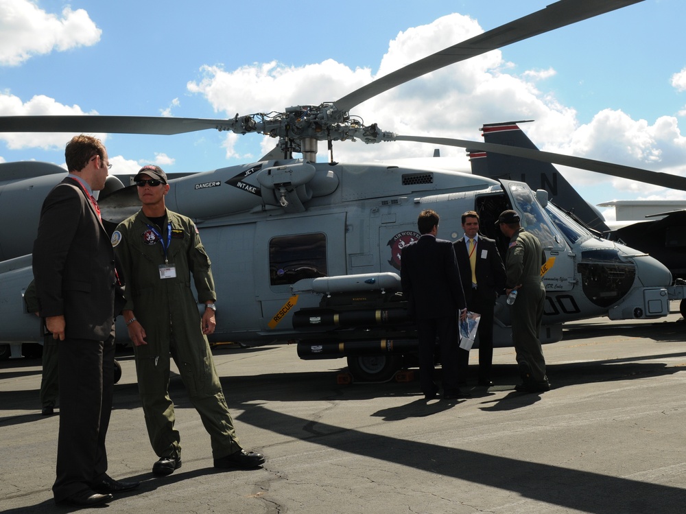 Navy Seahawk on Display at Farnborough