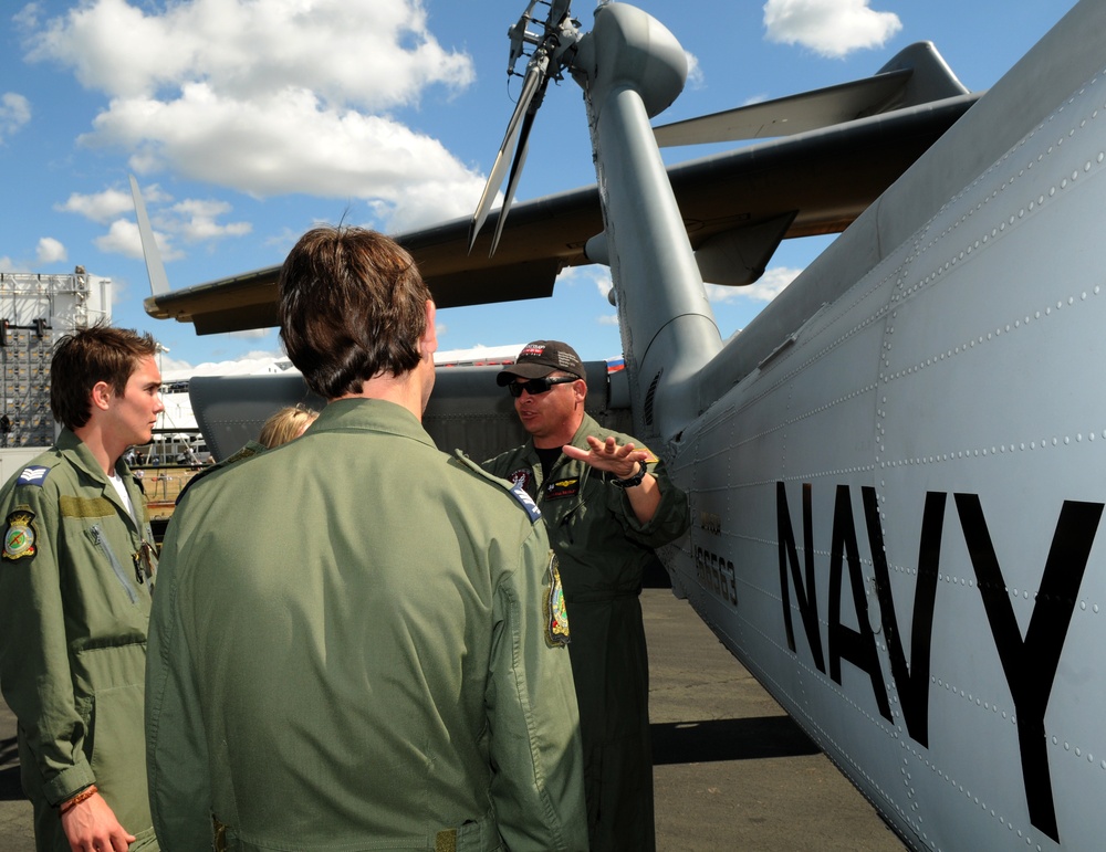 Navy Seahawk on Display at Farnborough