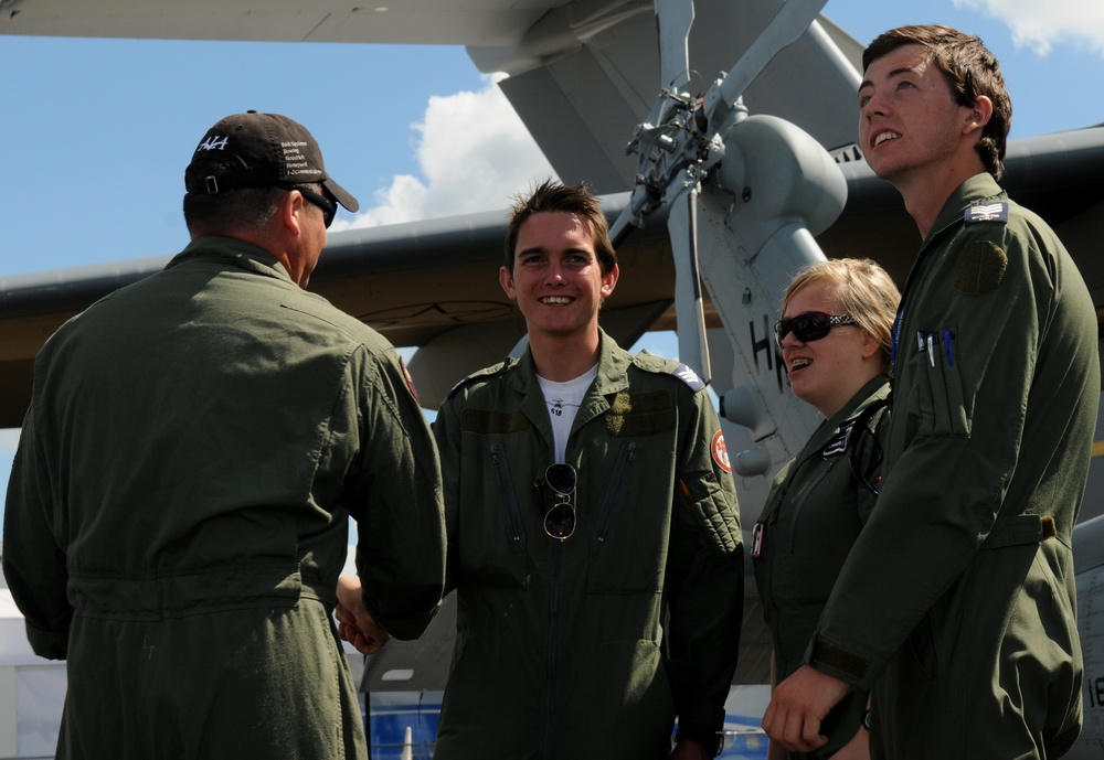 Navy Seahawk on Display at Farnborough