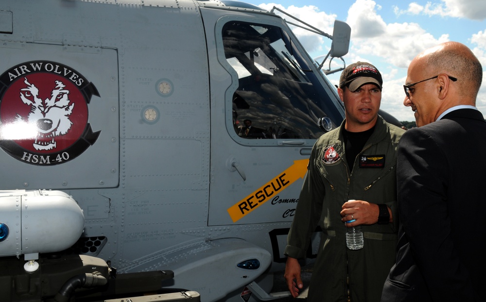 Navy Seahawk on Display at Farnborough